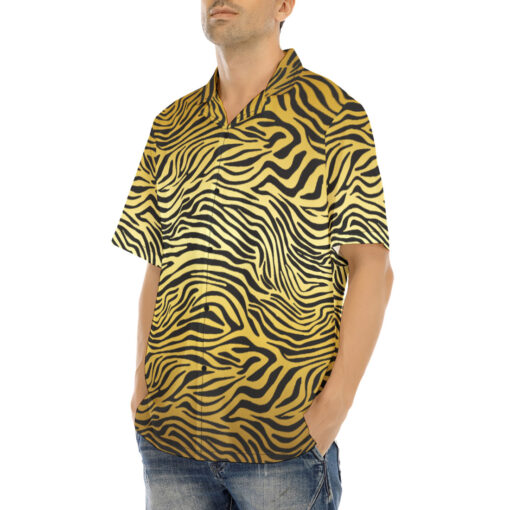 Golden Zebra Hawaiian Shirt - Image 3