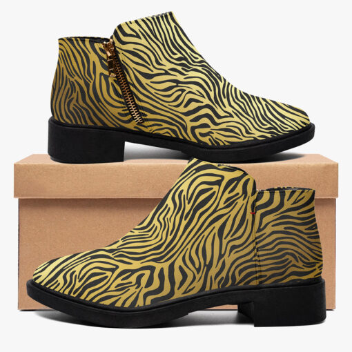 Golden Zebra Fashion Boots - Image 2