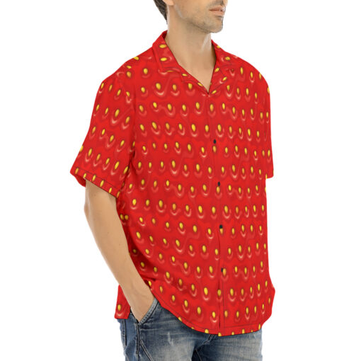 Strawberry Texture Hawaiian Shirt - Image 2