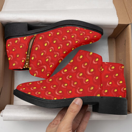 Strawberry Texture Fashion Boots