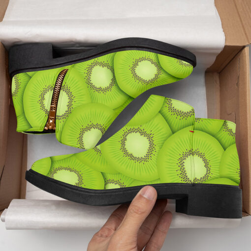 Kiwi Fruit Slice Fashion Boots