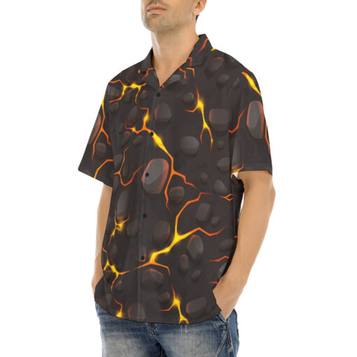 Liquid Hot Lava Cracks Hawaiian Shirt - Image 3