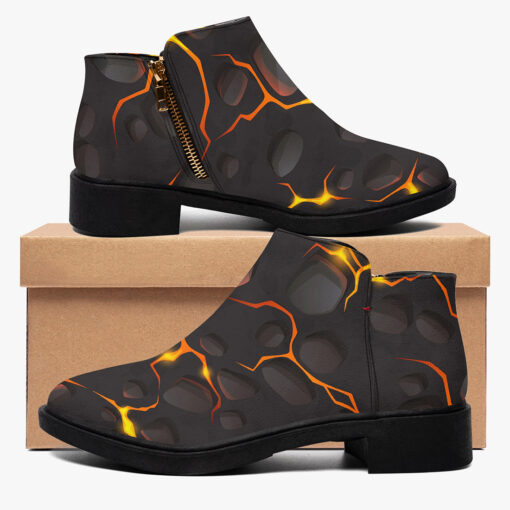 Liquid Hot Lava Cracks Fashion Boots - Image 2