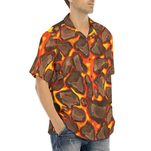 Magma with Stones Hawaiian Shirt - Image 2