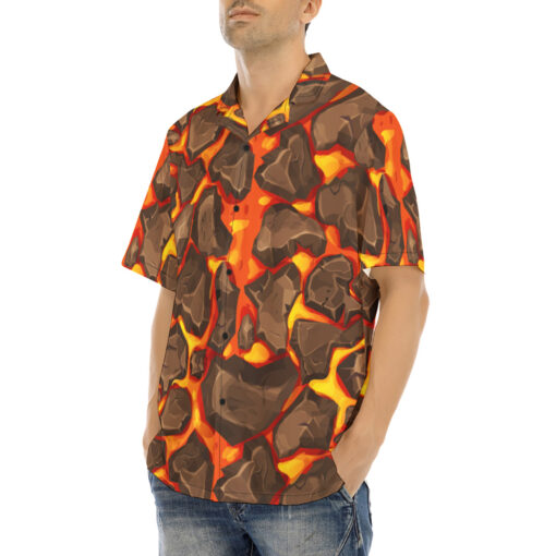 Magma with Stones Hawaiian Shirt - Image 3