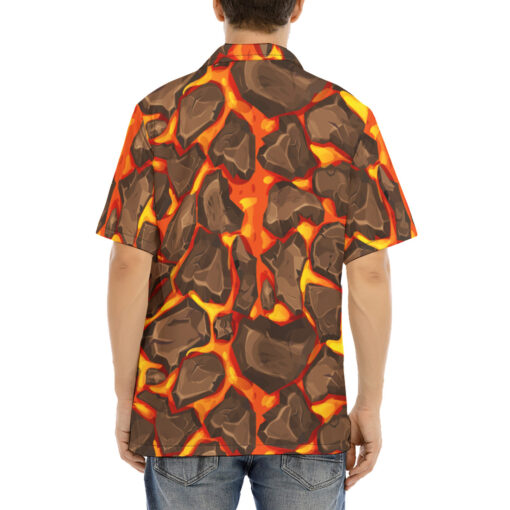 Magma with Stones Hawaiian Shirt - Image 4