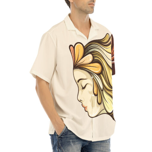 Multicolor Face Art Hawaiian Shirt - Image 2