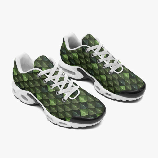 Green Dragon Reptile Scale Cushion Air Sneakers