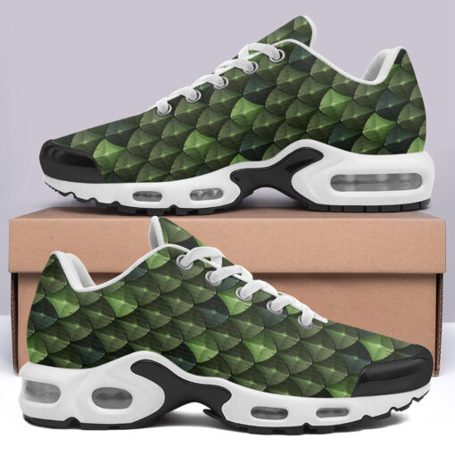 Green Dragon Reptile Scale Cushion Air Sneakers - Image 3