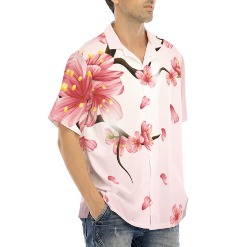 Cherry Blossoms Sakura Hawaiian Shirt - Image 2