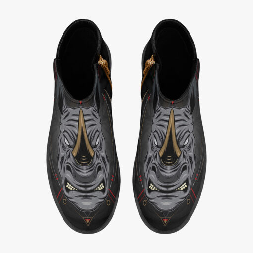 Rhino Art Print Fashion Boots - Image 7