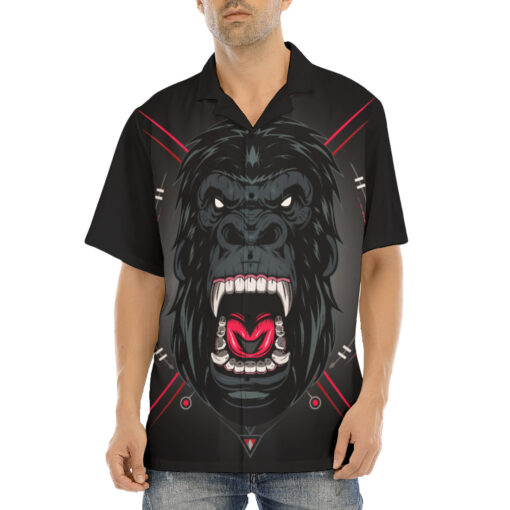 Gorilla Angry Face Hawaiian Shirt