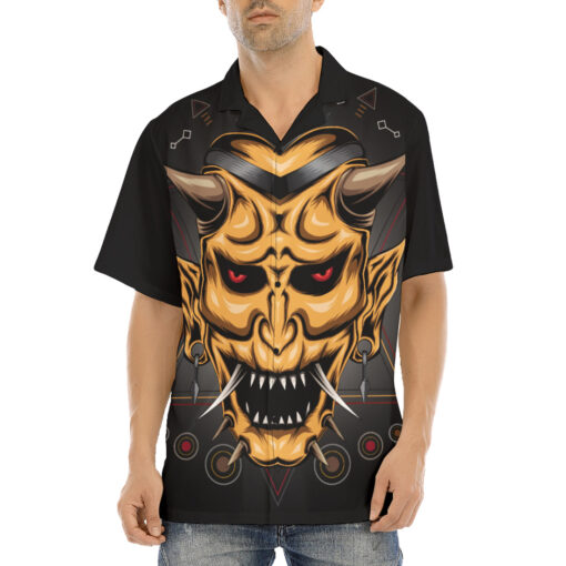 Japanese Devil Mask Hawaiian Shirt