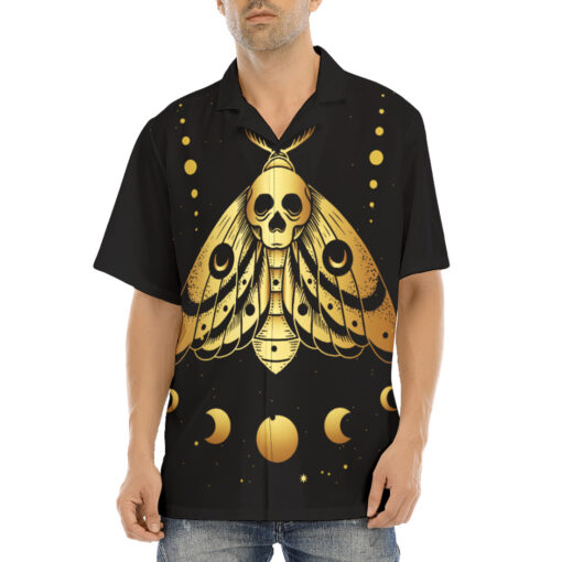 Esoteric Death Moth Moon and Sun Hawaiian Shirt