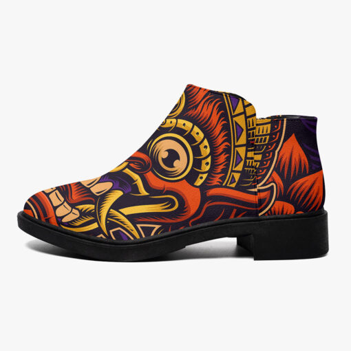 Traditional Bali Masks Fashion Boots - Image 4