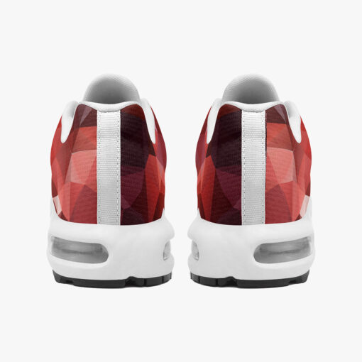 Polygonal Red Geometric Cushion Air Sneakers - Image 5