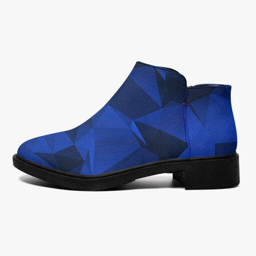 Polygonal Blue Geometric Fashion Boots - Image 4