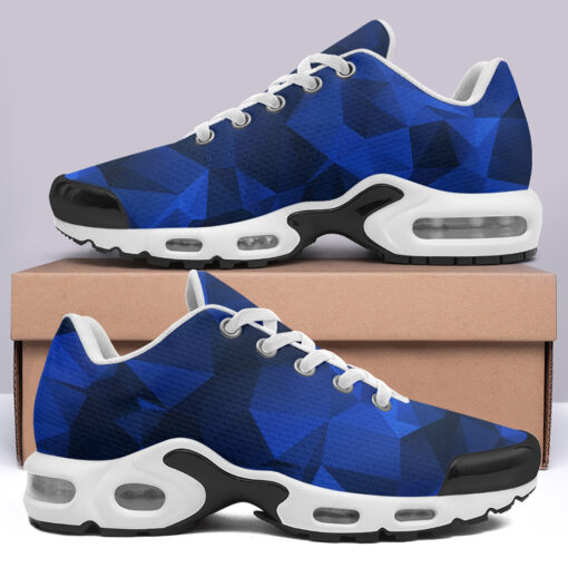 Polygonal Blue Geometric Cushion Air Sneakers - Image 3