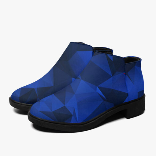 Polygonal Blue Geometric Fashion Boots - Image 5