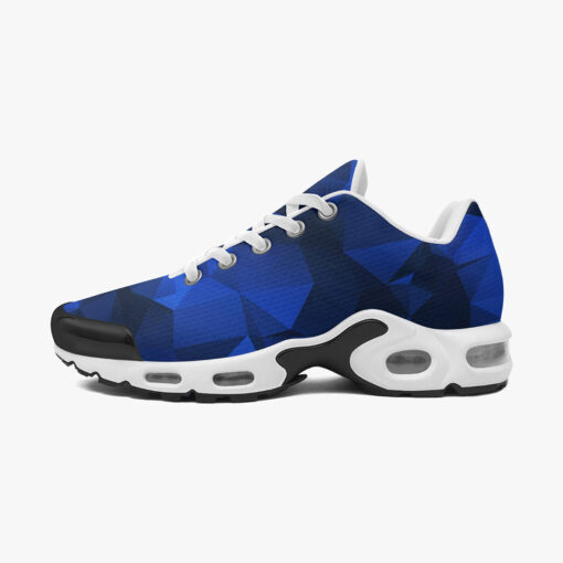 Polygonal Blue Geometric Cushion Air Sneakers - Image 4