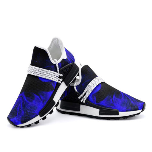 Blue Fire Mesh Sneakers