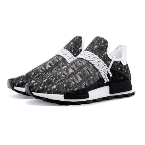 Alligator Texture Print Mesh Sneakers - Image 2