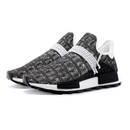 Alligator Texture Print Mesh Sneakers - Image 2