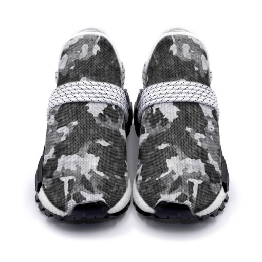 Black Gray Camouflage Mesh Sneakers - Image 4