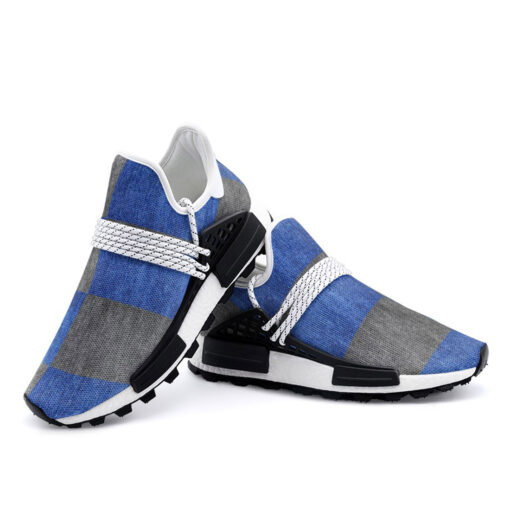 Denim Patchwork Mesh Sneakers