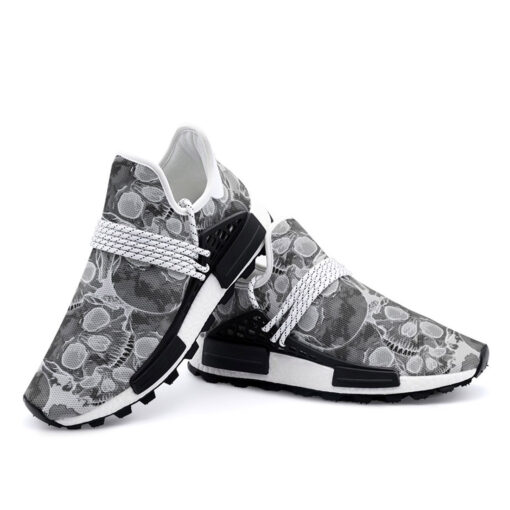 Inverted Skulls Camouflage Mesh Sneakers