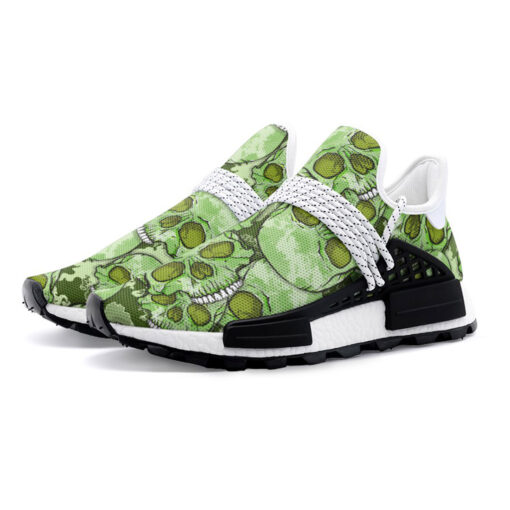 Green Skulls Camouflage Mesh Sneakers - Image 2