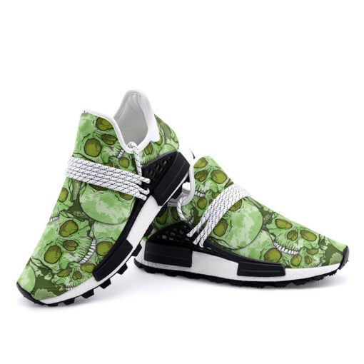 Green Skulls Camouflage Mesh Sneakers