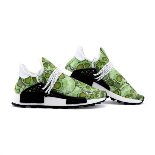 Green Skulls Camouflage Mesh Sneakers - Image 3