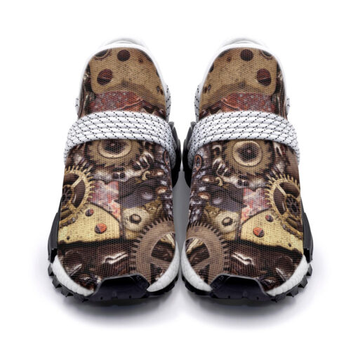 Steampunk Gears Mesh Sneakers - Image 4