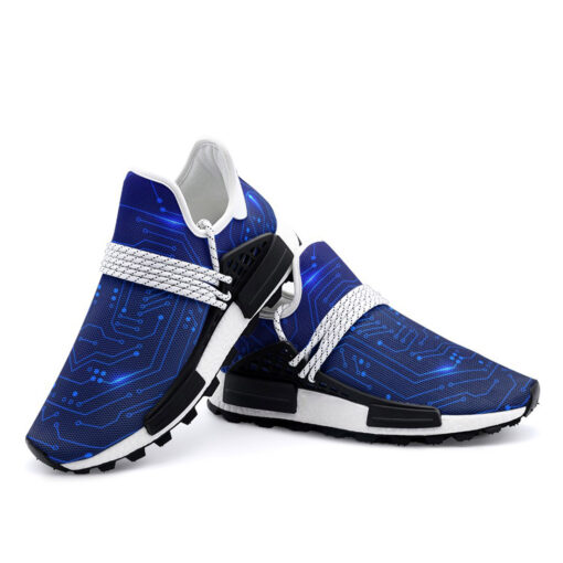 Futuristic Hi-tech Board Mesh Sneakers