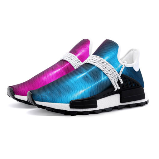 Pink Blue Sci-Fi Neon Light Mesh Sneakers - Image 2