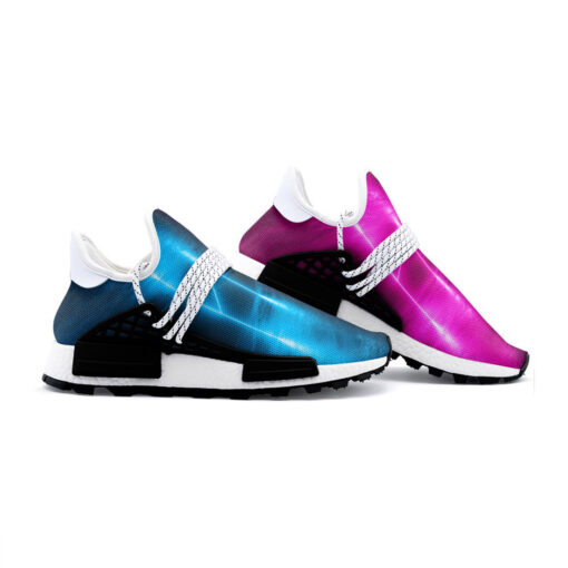 Pink Blue Sci-Fi Neon Light Mesh Sneakers - Image 3