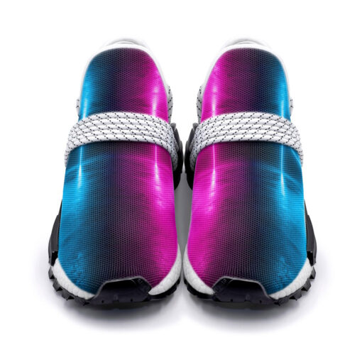 Pink Blue Sci-Fi Neon Light Mesh Sneakers - Image 4