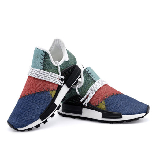 Patchwork Upholstery Mesh Sneakers