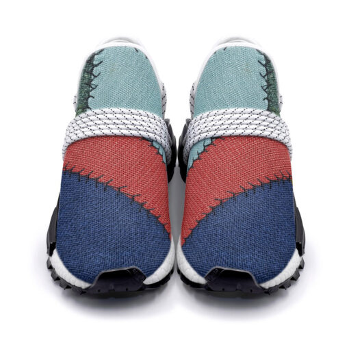 Patchwork Upholstery Mesh Sneakers - Image 4