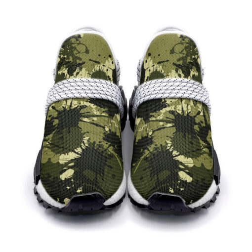 Ink Paint Splashes Camouflage Mesh Sneakers - Image 4